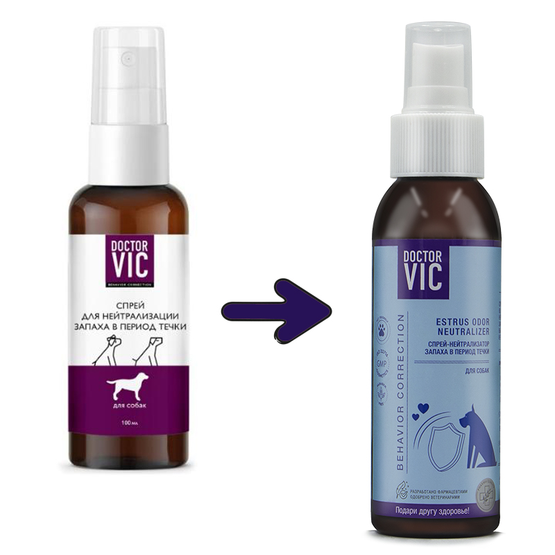 Спрей Doctor VIC для нейтрализации запаха во время течки